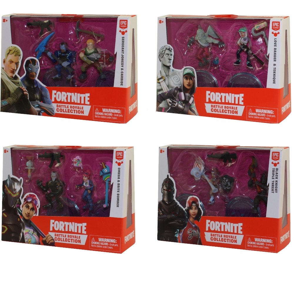 Fortnite Battle Royale Collection - Duo Figure Packs - SET OF 4 (8 Figures Total)(2 inch)