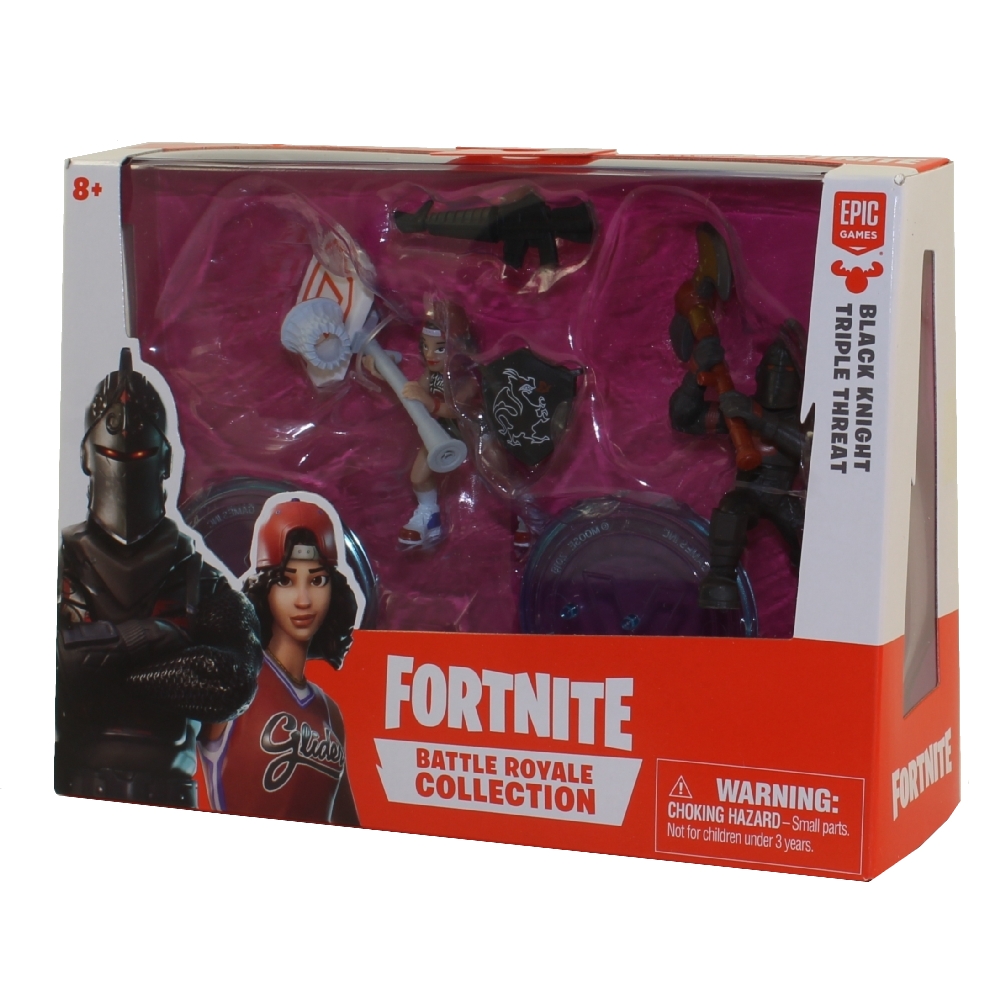 Fortnite Battle Royale Collection - Duo Figure Pack - BLACK KNIGHT #005 & TRIPLE THREAT #006 (2 inch