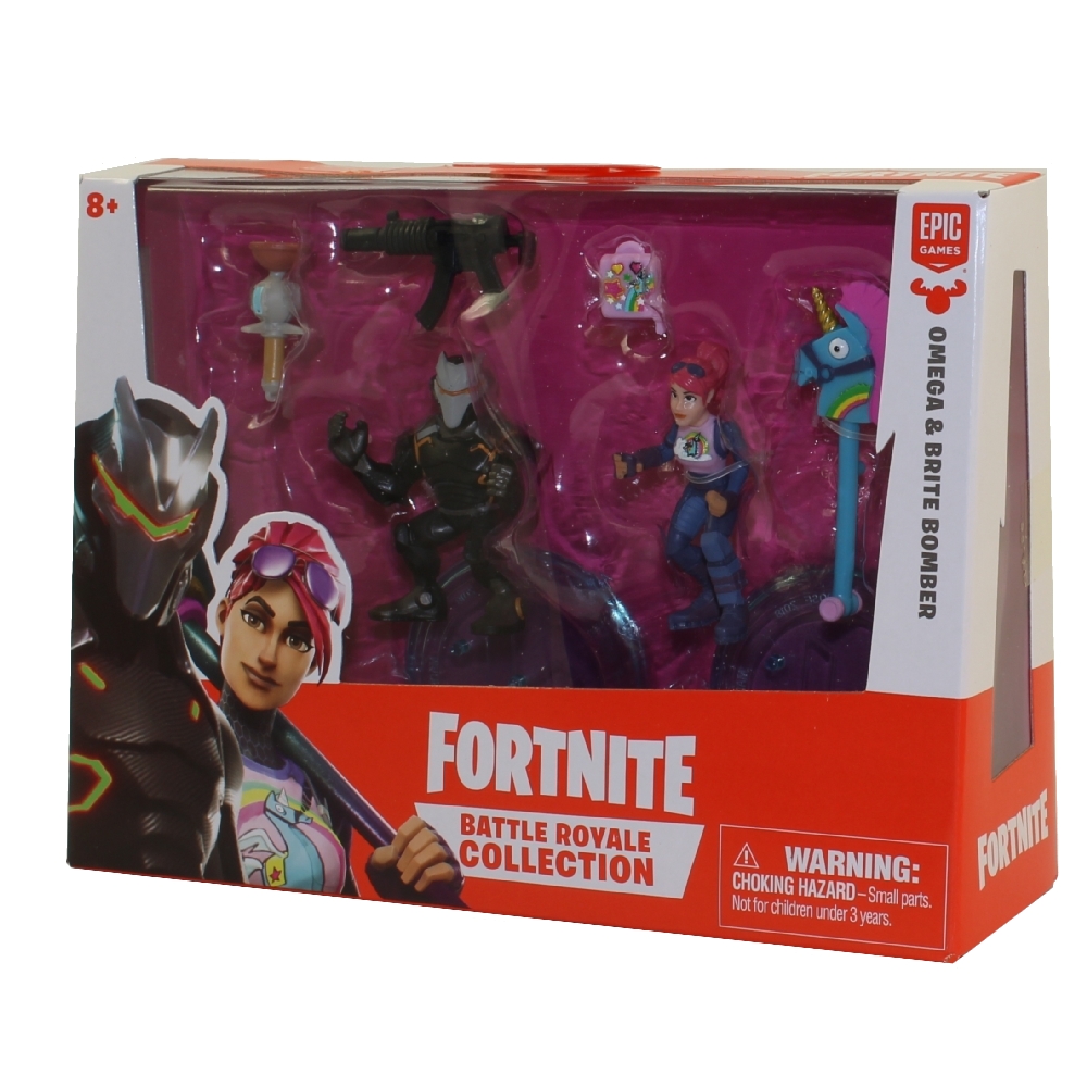 Fortnite Battle Royale Collection - Duo Figure Pack - OMEGA #011 & BRITE BOMBER #012 (2 inch)