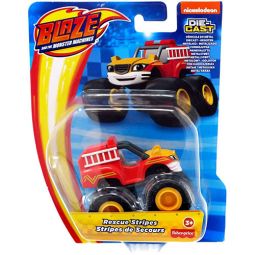 Fisher Price - Nickelodeon's Blaze Die-Cast Vehicle - RESCUE STRIPES (3 inch) GYC99