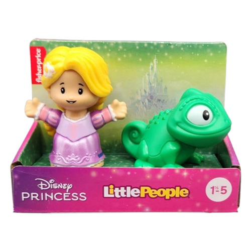 Fisher-Price Little People - Disney Princess & Sidekick Figure Set - RAPUNZEL & PASCAL [2.5 inch]