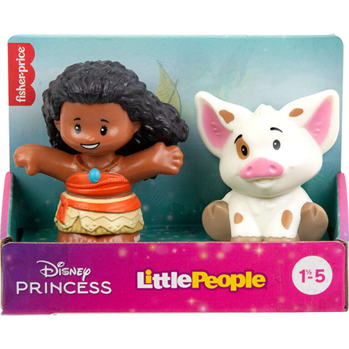 Fisher-Price Little People - Disney Princess & Sidekick Figure Set - MOANA & PUA [2.5 inch]