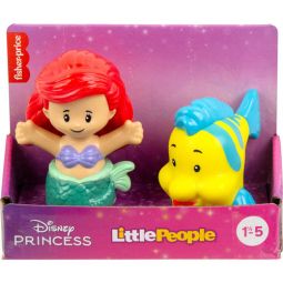 Fisher-Price Little People - Disney Princess & Sidekick Figure Set - ARIEL & FLOUNDER [2.5 inch]