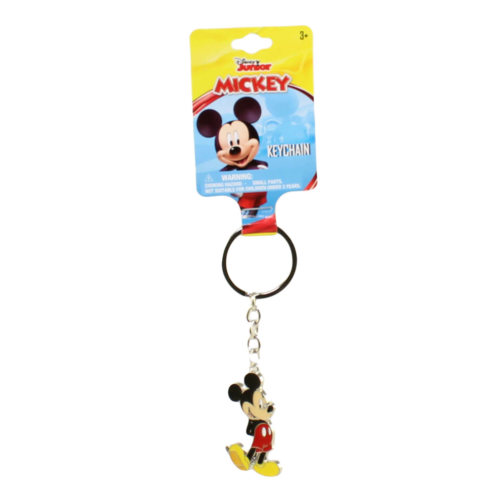 HER Accessories - Disney Junior Mickey Mouse Clubhouse Metal Keychain - MICKEY MOUSE (Silver Ring)
