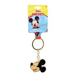 HER Accessories - Disney Junior Mickey Mouse Clubhouse Metal Keychain - MICKEY MOUSE HEAD (Gold Ring