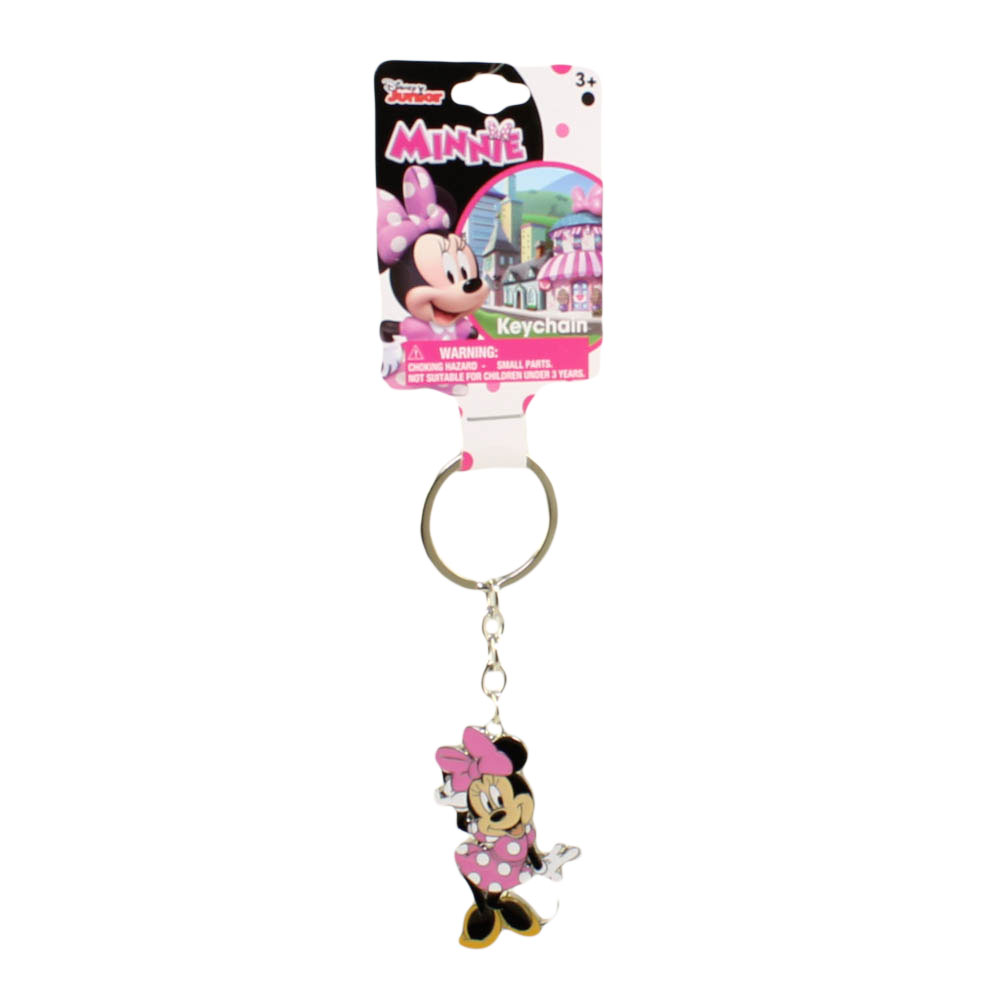 HER Accessories - Disney Junior Metal Keychain - MINNIE MOUSE (Pink Dress)