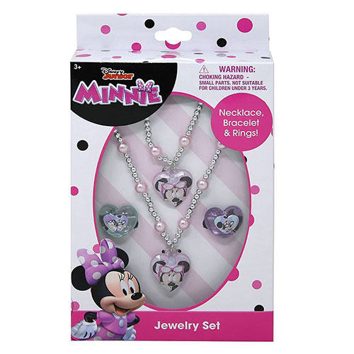 HER Accessories - Disney Junior - MINNIE MOUSE JEWELRY SET (Necklace, Bracelet & Rings)