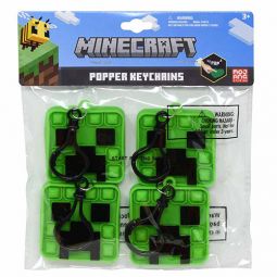 HER Accessories - Minecraft Popper Keychains - CREEPER 4-PACK (2 inch)