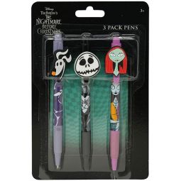 Innovative Designs - The Nightmare Before Christmas - PENS 3-PACK [Zero, Jack & Sally]