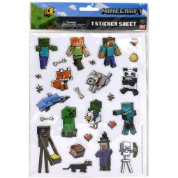 Innovative Designs - Minecraft - RAISED 3D STICKER SHEET (1 Sheet)