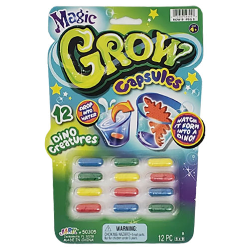 JA-RU Inc. Toys - MAGIC GROW CAPSULES (12 Dino Creatures)