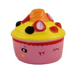 JA-RU Inc. Toys - Squeesh Yum Treats - FRUITY CUPCAKE (4 inch) #3338