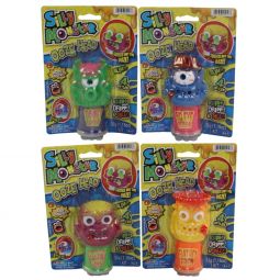 JA-RU Inc. Toys - SILLY MONSTER OOZE HEADS (Set of 4 - Oozy Ozzy, Gooey Louie +2) #5457