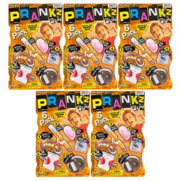 JA-RU Inc. Toys - Prankz Fun - LOT OF 5 6-PACKS (Goofy Teeth, Fake Poo, Bug Ice & More) #6416