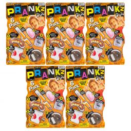 JA-RU Inc. Toys - Prankz Fun - LOT OF 5 6-PACKS (Goofy Teeth, Fake Poo, Bug Ice & More) #6416 JA-RU Inc. Toys - Prankz Fun - LOT OF 5 6-PACKS (Goofy Teeth, Fake Poo, Bug Ice & More) #6416