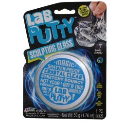 JA-RU Inc. Toys - SCULPTING GLASS LAB PUTTY TIN (Crystal Clear) #9577
