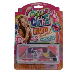 JA-RU Inc. Toys - Color Me Cutie - 3-IN-1 BEAUTY COMPACT MAKEUP SET (Blush, Lipstick, Eyeshadow) #95