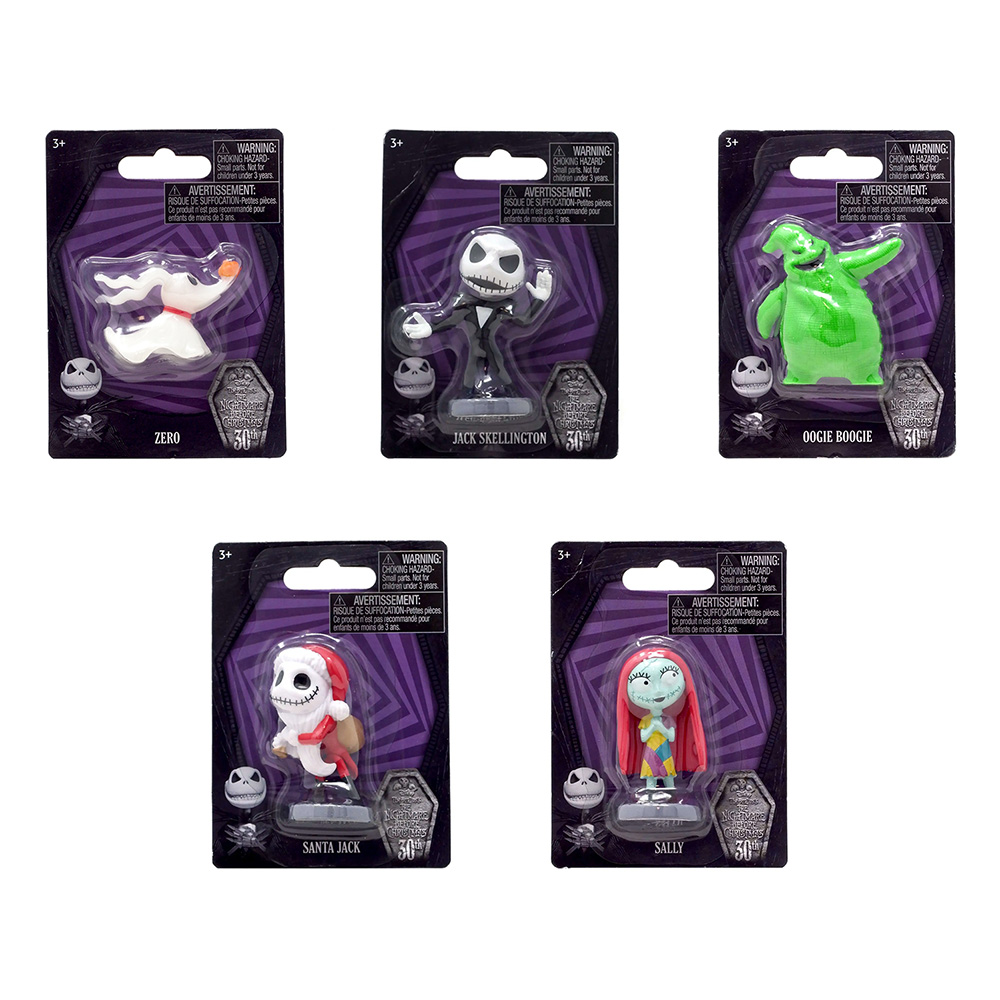 Just Play - Nightmare Before Christmas Mini Figures - SET OF 5 [Zero, Sally, Jack, Oogie Boogie +1]