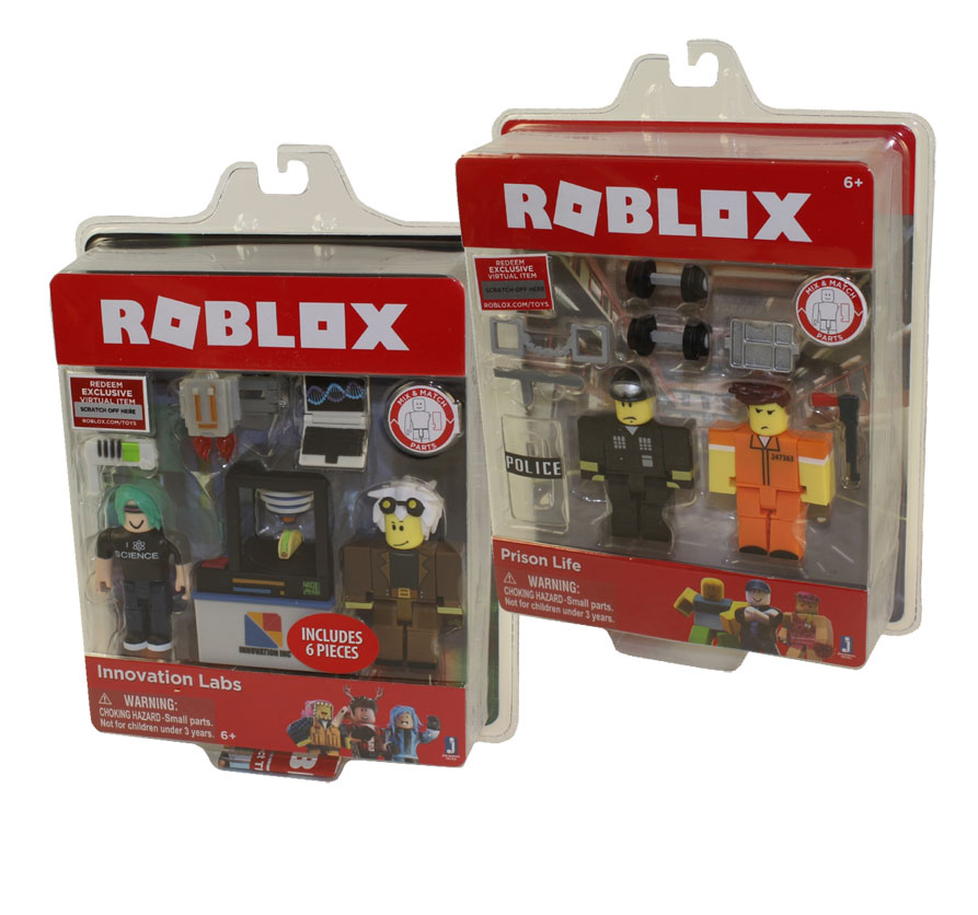 Jazwares - Roblox 2-Figure Packs - SET OF 2 (Prison Life & Innovation Labs)(3 inch)