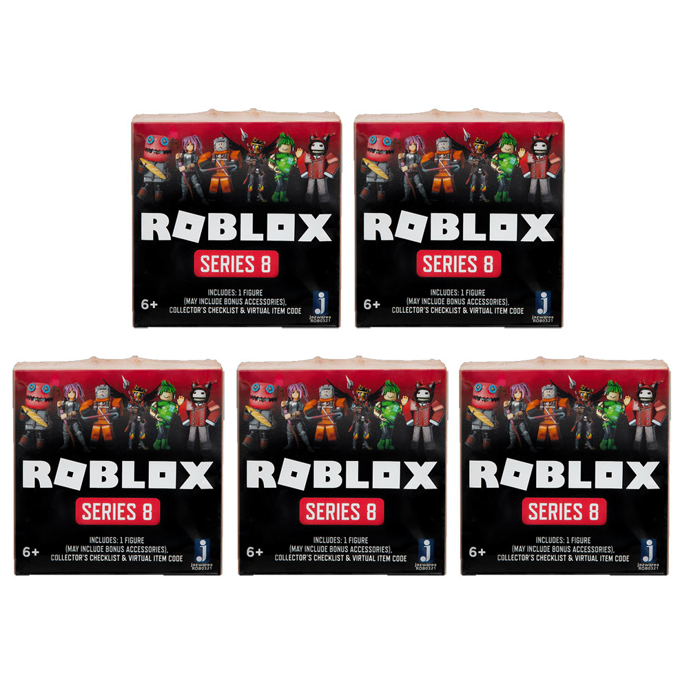 Jazwares Roblox Mystery Figures Series 8 Blind Boxes 5 Pack Lot Bbtoystore Com Toys Plush Trading Cards Action Figures Games Online Retail Store Shop Sale - all wwe wrestlers roblox codes