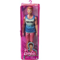 Mattel - Barbie FASHIONISTAS KEN DOLL #192 (Brown Hair, Vitiligo, Malibu Tank) HBV26