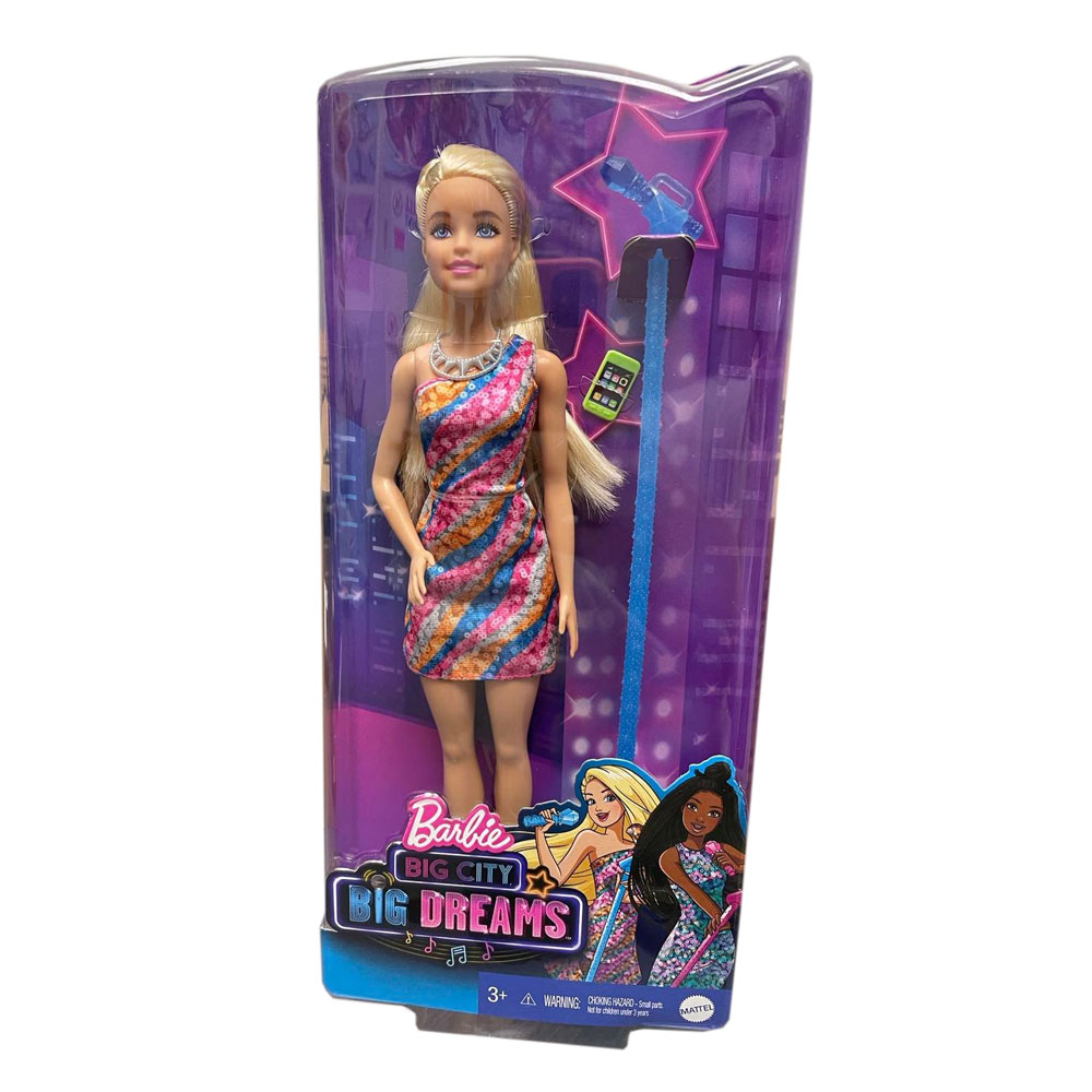 Mattel Barbie Doll - BIG CITY BIG DREAMS BARBIE (Blonde Hair)(Microphone, Cell Phone & BBToyStore.com Toys, Plush, Trading Cards, Action Figures & Games online retail store shop sale