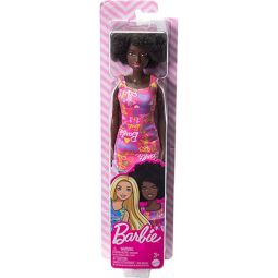 Mattel Barbie Doll - BARBIE [Black Afro in Pink Logo Dress] HGM58
