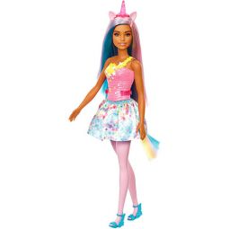Mattel - Barbie Dreamtopia Doll - UNICORN GIRL (Blue & Pink Hair) HGR21