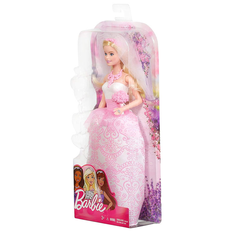 Mattel Barbie Doll - BARBIE BRIDE (Pink & White Dress, Veil & Bouquet ...