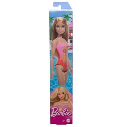 Mattel Barbie Doll - BEACH BARBIE [Blonde in Pink Swimsuit] HPV19