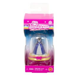 Mattel Mini Barbie Land Holiday Snow Globe Doll - BLUE DRESS [1.5 inch]
