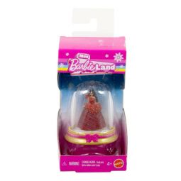 Mattel Mini Barbie Land Holiday Snow Globe Doll - RED PLAID DRESS [1.5 inch]
