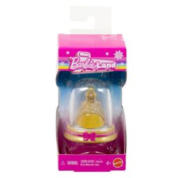 Mattel Mini Barbie Land Holiday Snow Globe Doll - YELLOW DRESS [1.5 inch]