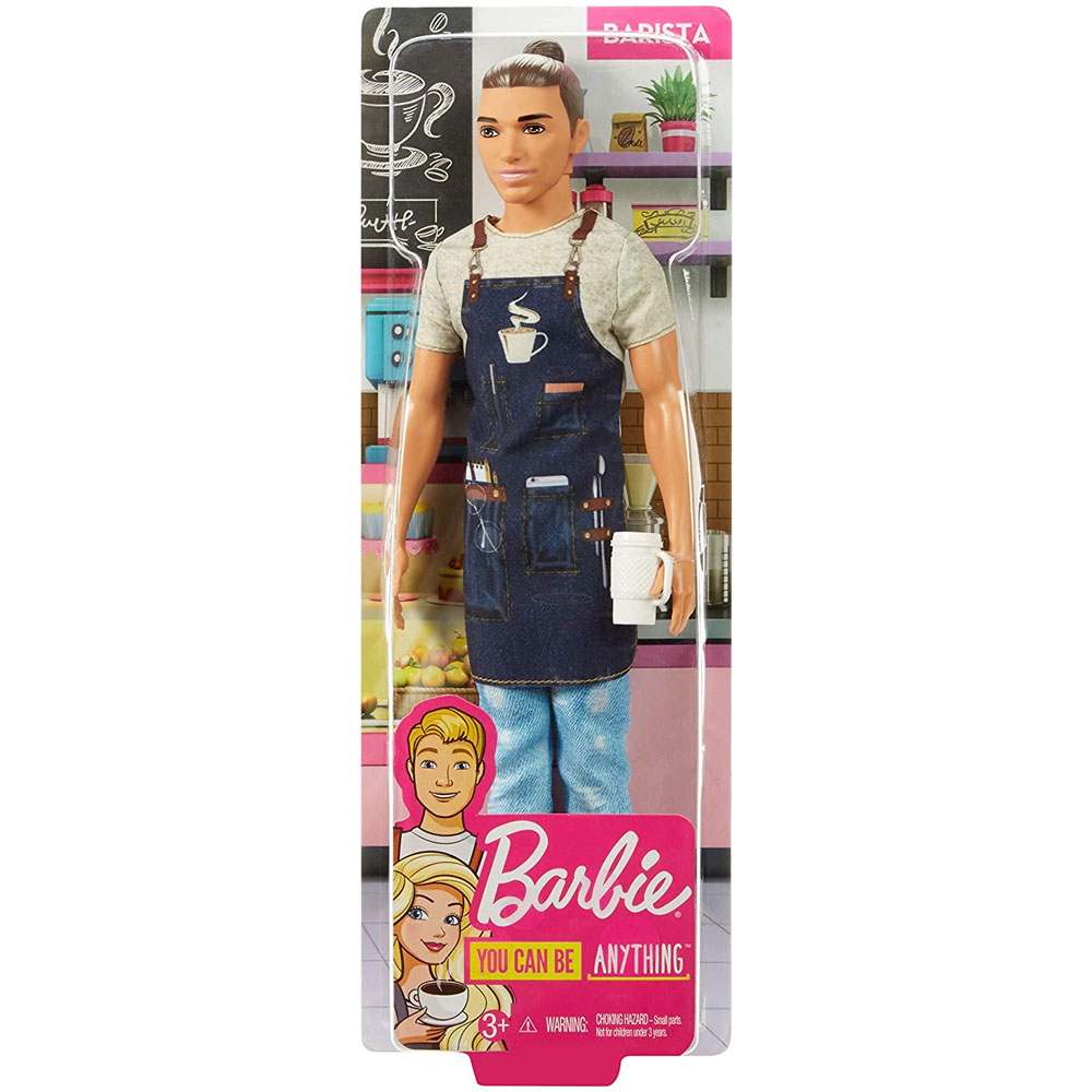 Mattel - Barbie Doll - BARISTA KEN (Cafe Apron) FXP03