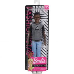 Mattel - Barbie FASHIONISTAS DOLL #130 (AA Ken with Number 4 Los Angeles Jersey) GDV13