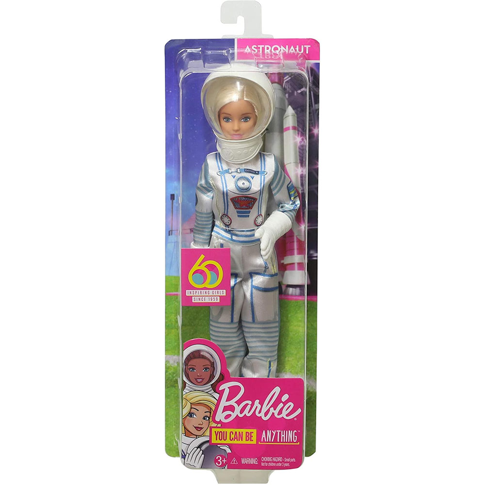 Mattel - Barbie Doll - ASTRONAUT (Blonde Wearing Space Suit and Helmet) GFX24