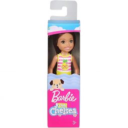 Mattel Barbie Doll - CLUB CHELSEA (Brunette Hair & Pineapple Bathing Suit) GHV57
