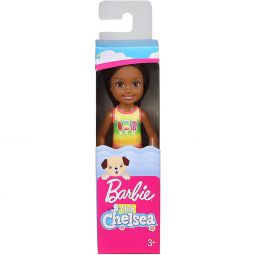 Mattel - Barbie Doll - CLUB CHELSEA (Brunette Hair - 6-inch)(Popsicle Bathing Suit) GHV56
