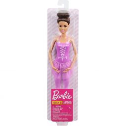Mattel - Barbie BALLERINA DOLL (Brunette Hair & Purple Tutu) GJL60