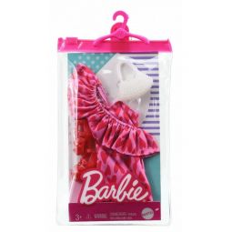 Mattel - Barbie Doll Fashion PACK (Heart Dress, Red Heels & Diamond Purse) GRC09