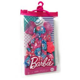 Mattel - Barbie Doll Fashion PACK (Floral Dress, Purse & Headband) GRC00