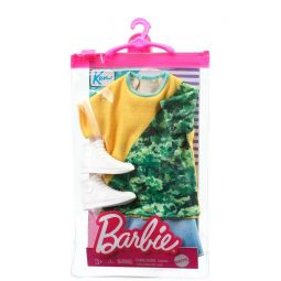 Mattel - Barbie Doll Fashion Pack - KEN (Camo & Yellow Top, White Shoes & Shorts) GRC78