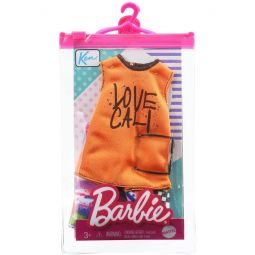 Mattel - Barbie Doll Fashion Pack - KEN (Love Cali Top Sunglasses & Multicolored Shorts) GRC77