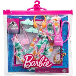 Mattel Barbie Doll Fashion Pack- JURASSIC WORLD PACK #4 (Camera, Headphones, Pink Backpack) GRD61