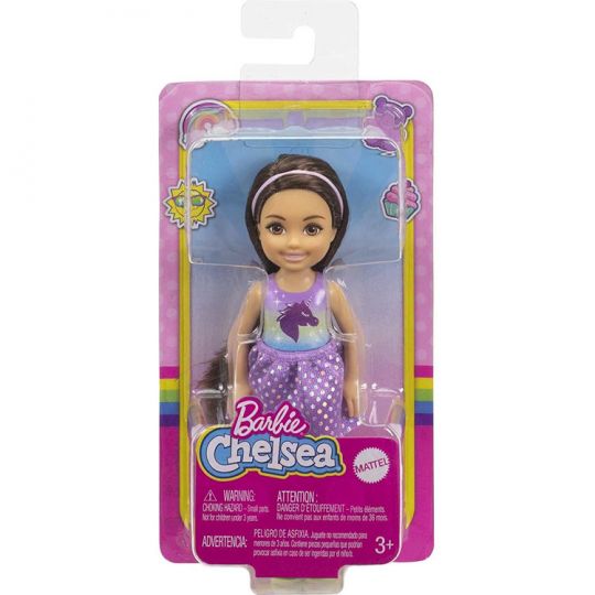 Barbie Chelsea Unicorn Purple Hair