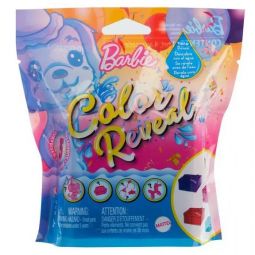 Mattel - Barbie Color Reveal Pet (Party Series) - BLIND PACK (1 Pet & 4 Accessories) GTT13