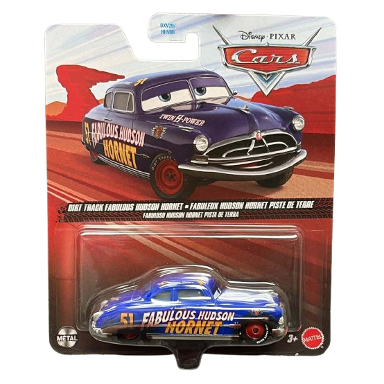 Mattel - Disney Pixar's Cars Die-Cast Vehicle Toy - DIRT TRACK FABULOUS HUDSON HORNET [DXV70]