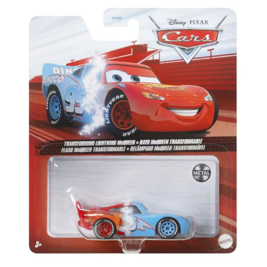 Mattel - Disney Pixar's Cars Die-Cast Vehicle Toy - TRANSFORMING LIGHTNING MCQUEEN [HFB69]
