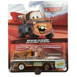 Mattel - Disney Pixar's Cars Die-Cast Vehicle Toy - MATER WITH SIGN [HTX86]