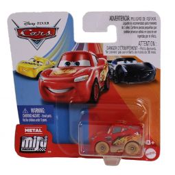 Mattel - Disney Pixar's Cars Metal Mini Racers - MUDDY LIGHTNING MCQUEEN (1.5 inch) GLD53